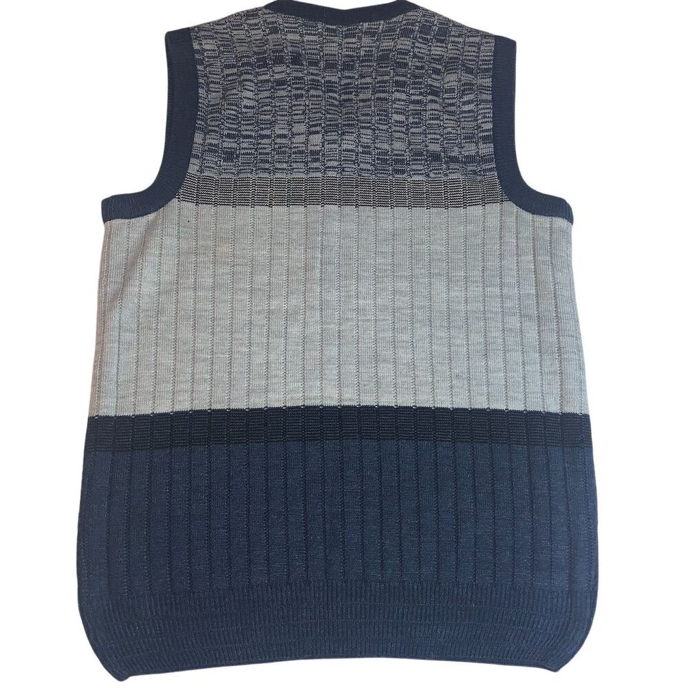 Men's V-Neck Sweater Vest Multicolor Manchester United L - Picture 5 of 5